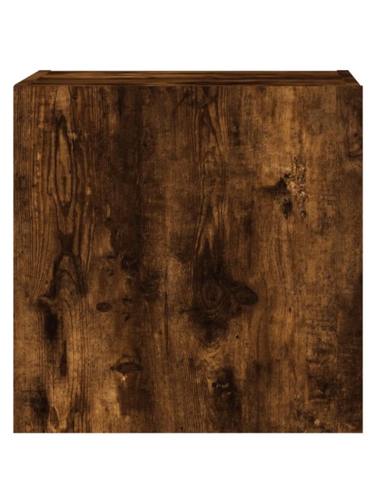 Nástěnná TV skříňka kouřový dub 40,5x30x40 cm kompozitní dřevo