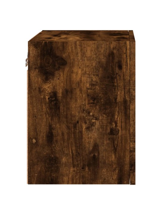 Nástěnná TV skříňka kouřový dub 40,5x30x40 cm kompozitní dřevo