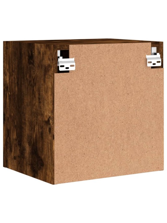 Nástěnná TV skříňka kouřový dub 40,5x30x40 cm kompozitní dřevo