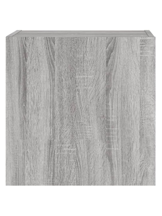 Nástěnná TV skříňka šedá sonoma 40,5x30x40 cm kompozitní dřevo