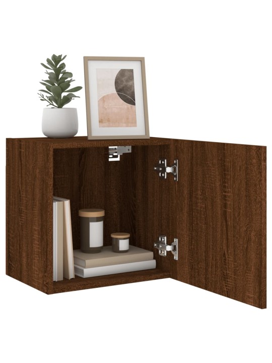 Nástěnná TV skříňka hnědý dub 40,5x30x40 cm kompozitní dřevo