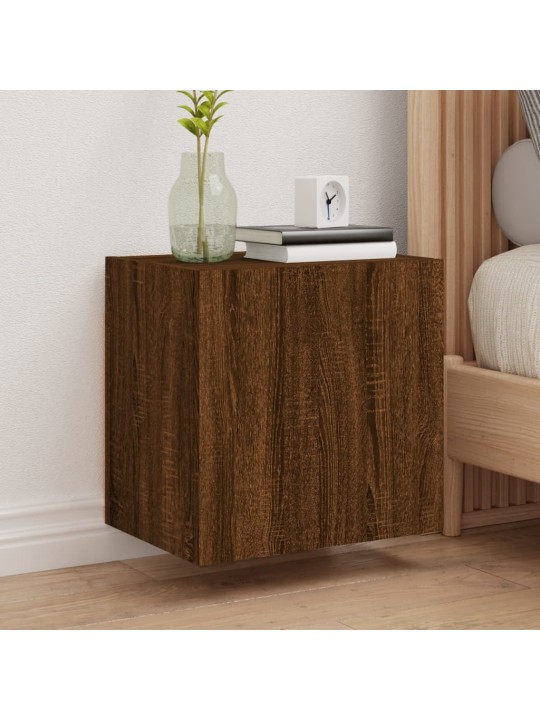 Nástěnná TV skříňka hnědý dub 40,5x30x40 cm kompozitní dřevo