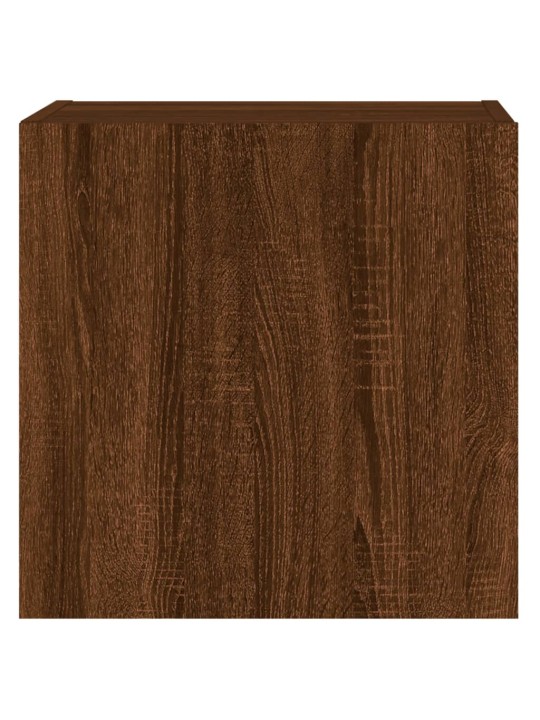 Nástěnné TV skříňky 2 ks hnědý dub 40,5 x 30 x 40 cm kompozit