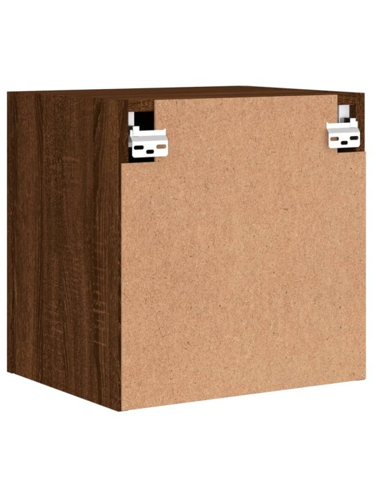 Nástěnné TV skříňky 2 ks hnědý dub 40,5 x 30 x 40 cm kompozit