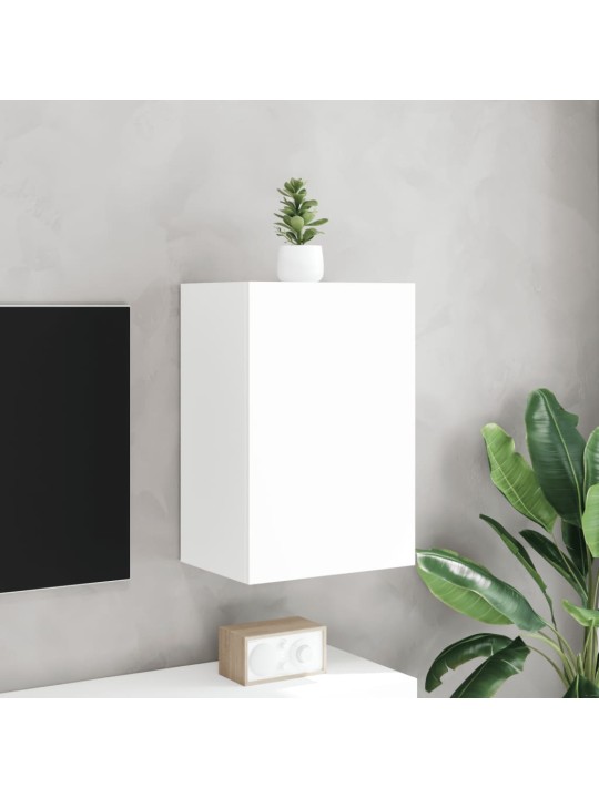 Nástěnná TV skříňka bílá 40,5 x 30 x 60 cm kompozitní dřevo