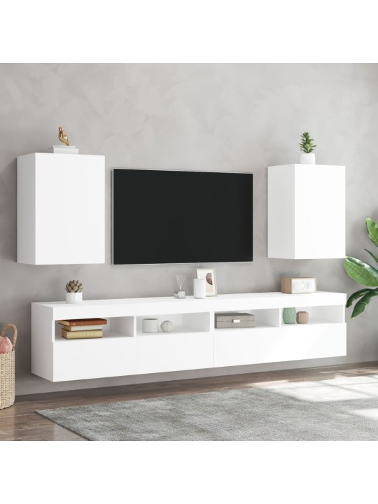 Nástěnná TV skříňka bílá 40,5 x 30 x 60 cm kompozitní dřevo