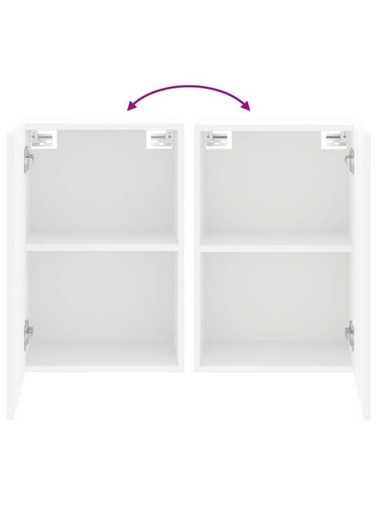 Nástěnná TV skříňka bílá 40,5 x 30 x 60 cm kompozitní dřevo