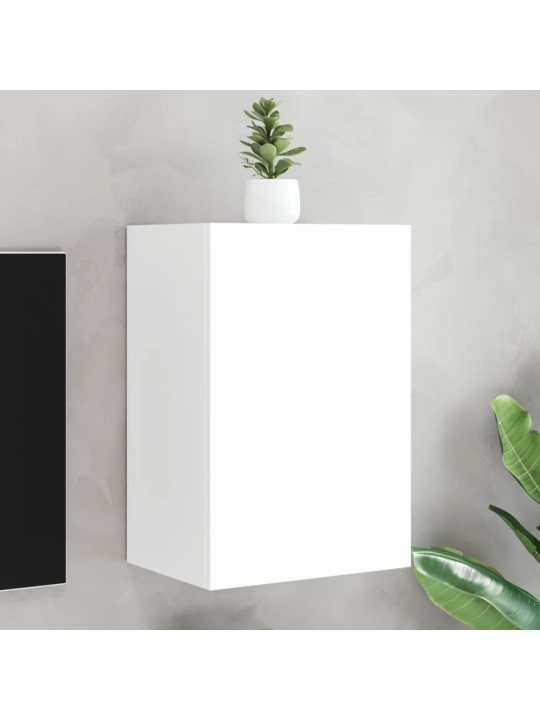 Nástěnná TV skříňka bílá 40,5 x 30 x 60 cm kompozitní dřevo