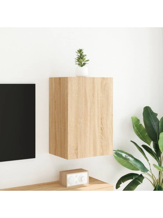 Nástěnná TV skříňka dub sonoma 40,5x30x60 cm kompozitní dřevo