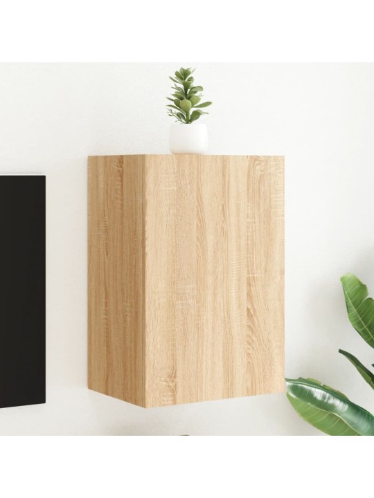 Nástěnná TV skříňka dub sonoma 40,5x30x60 cm kompozitní dřevo
