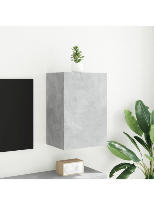 Nástěnná TV skříňka betonově šedá 40,5 x 30 x 60 cm kompozit