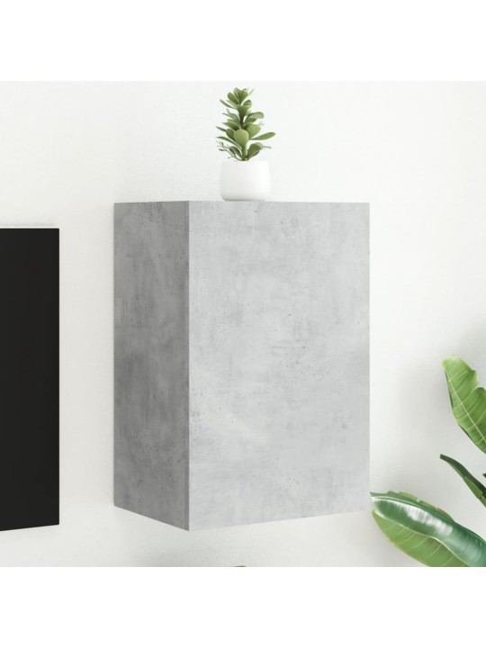 Nástěnná TV skříňka betonově šedá 40,5 x 30 x 60 cm kompozit