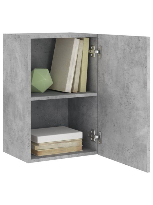 Nástěnné TV skříňky 2 ks betonově šedé 40,5x30x60 cm kompozit