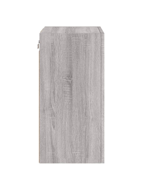 Nástěnná TV skříňka šedá sonoma 40,5x30x60 cm kompozitní dřevo