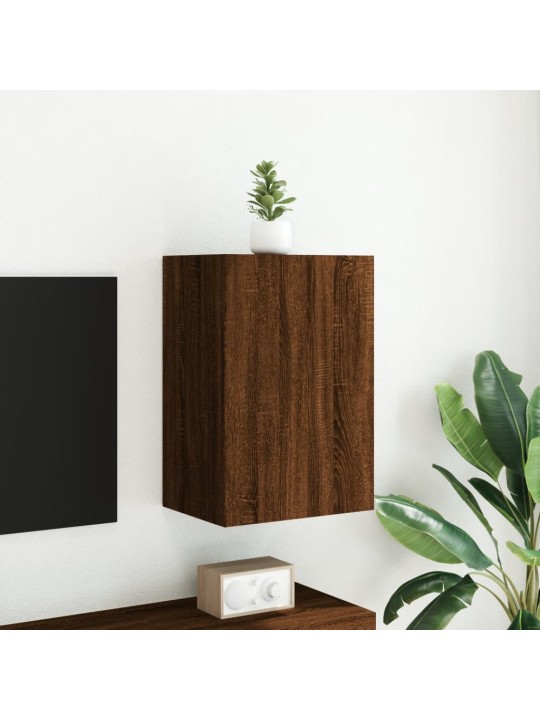 Nástěnná TV skříňka hnědý dub 40,5x30x60 cm kompozitní dřevo