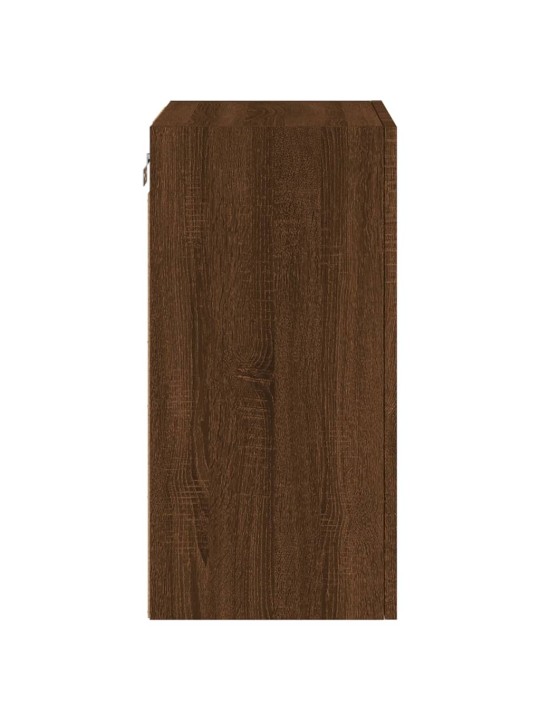 Nástěnná TV skříňka hnědý dub 40,5x30x60 cm kompozitní dřevo