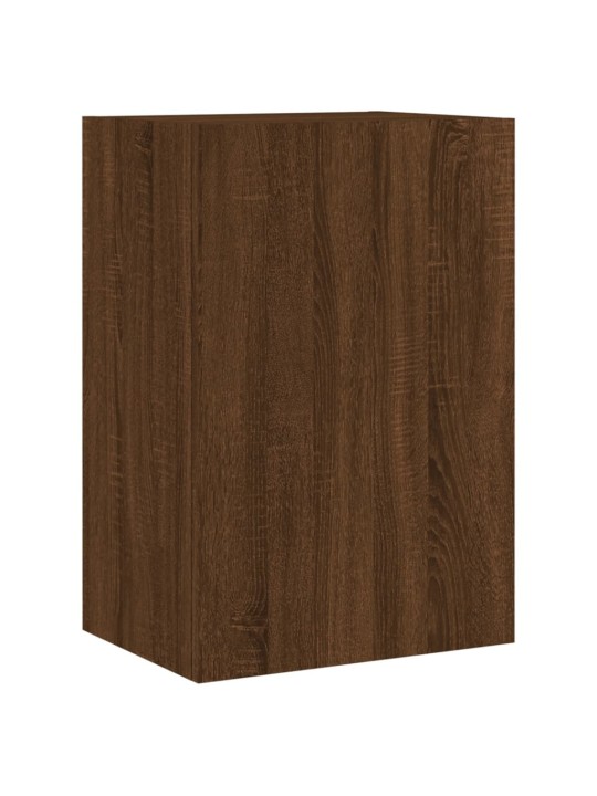 Nástěnné TV skříňky 2 ks hnědý dub 40,5 x 30 x 60 cm kompozit
