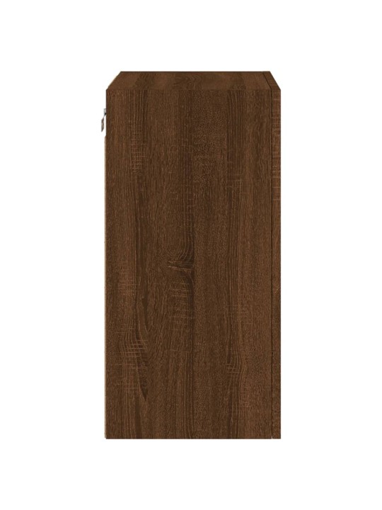 Nástěnné TV skříňky 2 ks hnědý dub 40,5 x 30 x 60 cm kompozit