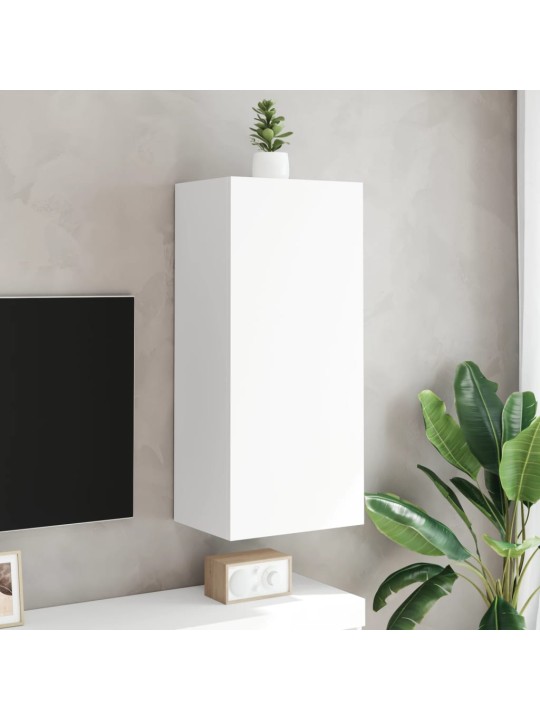 Nástěnná TV skříňka bílá 40,5 x 30 x 90 cm kompozitní dřevo