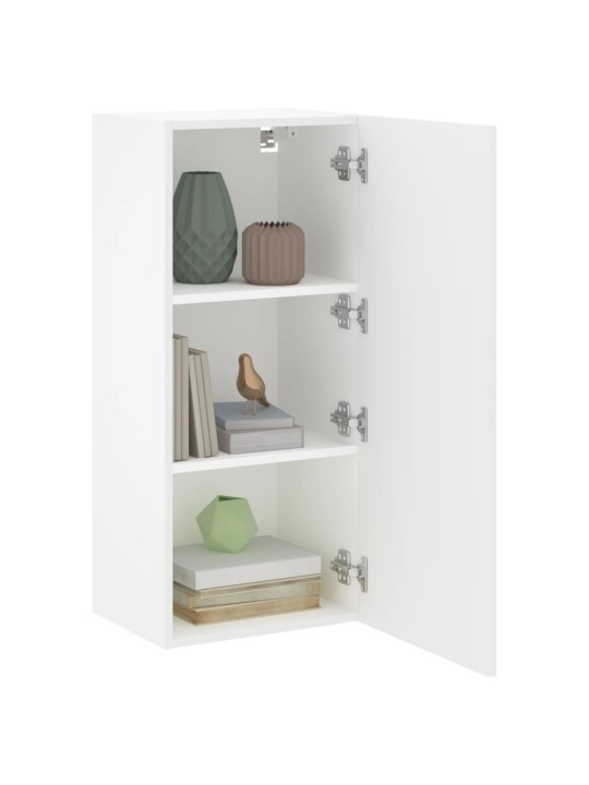 Nástěnná TV skříňka bílá 40,5 x 30 x 90 cm kompozitní dřevo