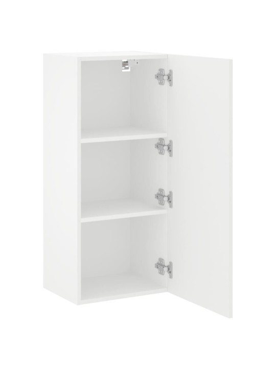 Nástěnná TV skříňka bílá 40,5 x 30 x 90 cm kompozitní dřevo
