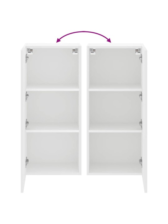 Nástěnná TV skříňka bílá 40,5 x 30 x 90 cm kompozitní dřevo