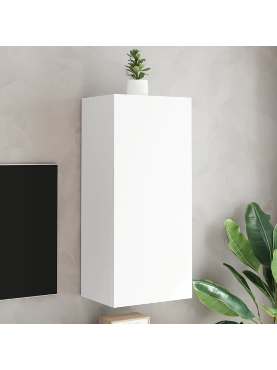 Nástěnná TV skříňka bílá 40,5 x 30 x 90 cm kompozitní dřevo