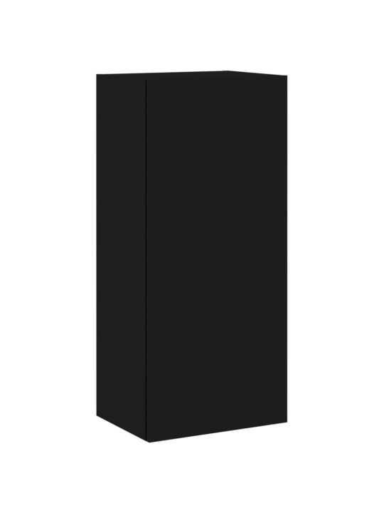 Nástěnná TV skříňka černá 40,5 x 30 x 90 cm kompozitní dřevo