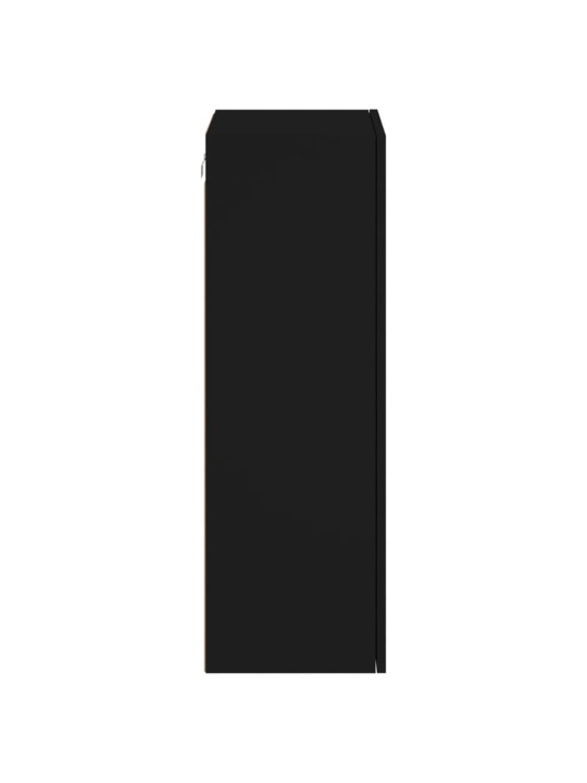 Nástěnná TV skříňka černá 40,5 x 30 x 90 cm kompozitní dřevo