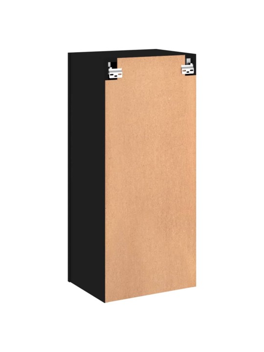 Nástěnná TV skříňka černá 40,5 x 30 x 90 cm kompozitní dřevo