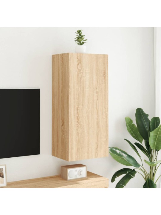 Nástěnná TV skříňka dub sonoma 40,5x30x90 cm kompozitní dřevo