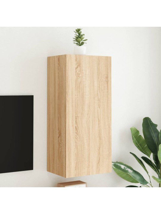 Nástěnná TV skříňka dub sonoma 40,5x30x90 cm kompozitní dřevo