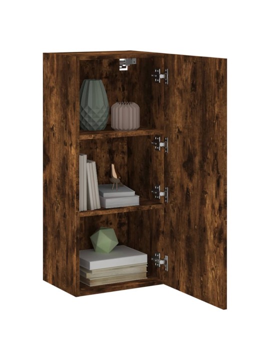 Nástěnná TV skříňka kouřový dub 40,5x30x90 cm kompozitní dřevo
