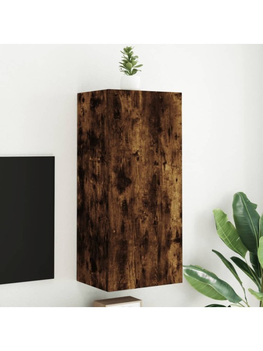 Nástěnná TV skříňka kouřový dub 40,5x30x90 cm kompozitní dřevo