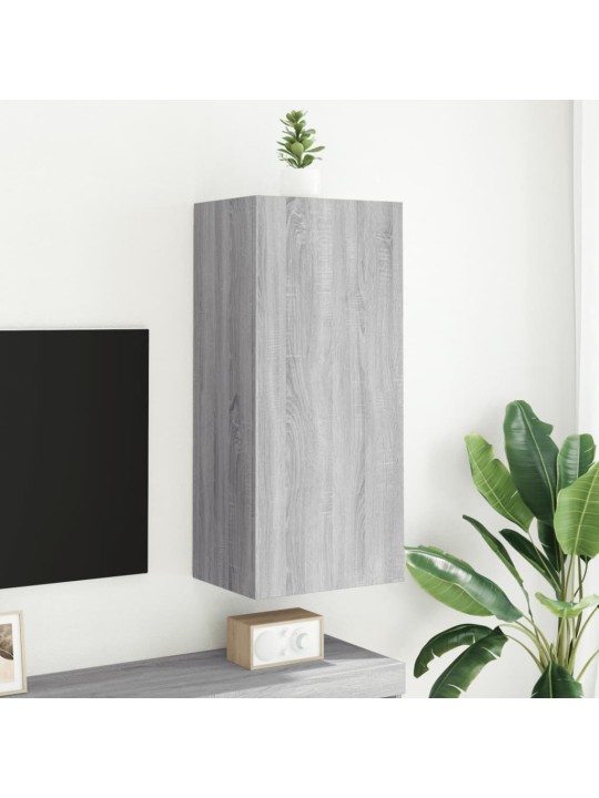 Nástěnná TV skříňka šedá sonoma 40,5x30x90 cm kompozitní dřevo