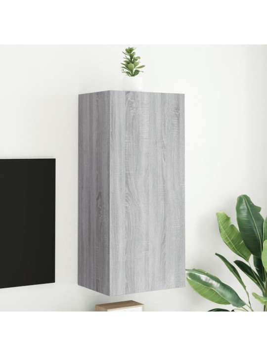 Nástěnná TV skříňka šedá sonoma 40,5x30x90 cm kompozitní dřevo