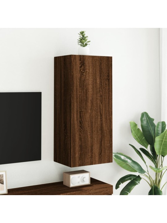 Nástěnná TV skříňka hnědý dub 40,5x30x90 cm kompozitní dřevo