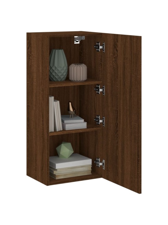 Nástěnná TV skříňka hnědý dub 40,5x30x90 cm kompozitní dřevo