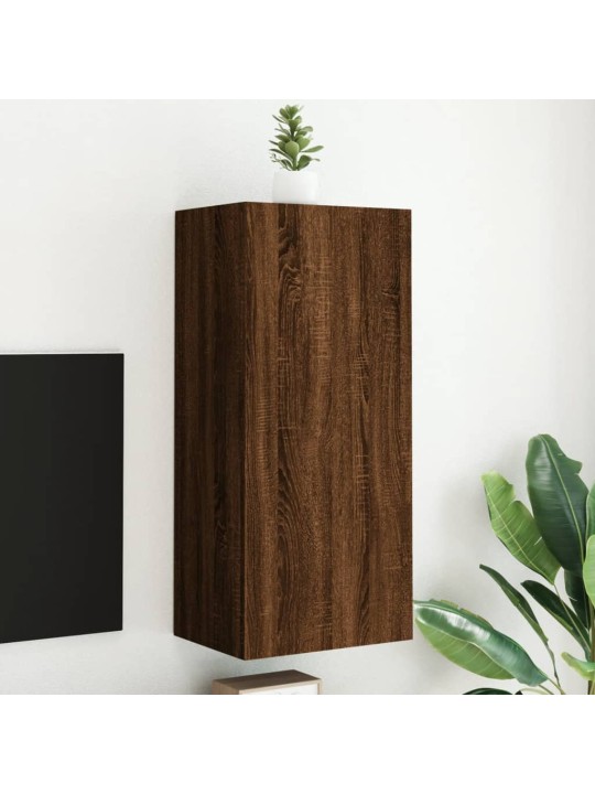 Nástěnná TV skříňka hnědý dub 40,5x30x90 cm kompozitní dřevo