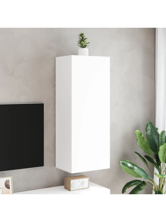 Nástěnná TV skříňka bílá 40,5 x 30 x 102 cm kompozitní dřevo