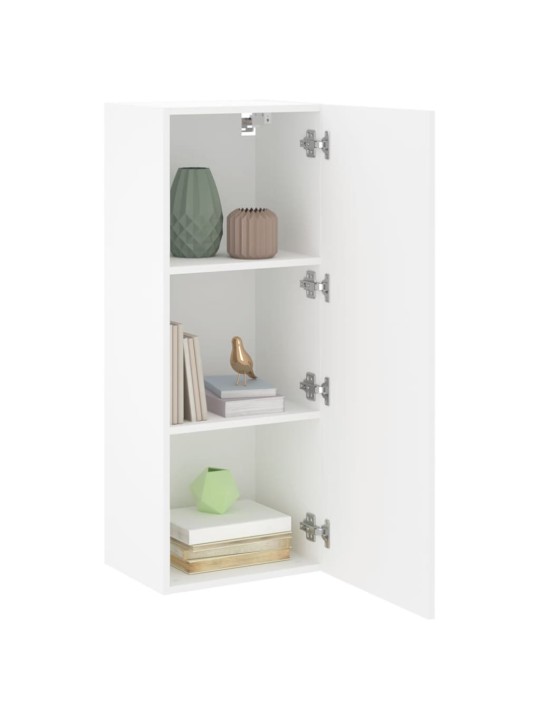 Nástěnná TV skříňka bílá 40,5 x 30 x 102 cm kompozitní dřevo
