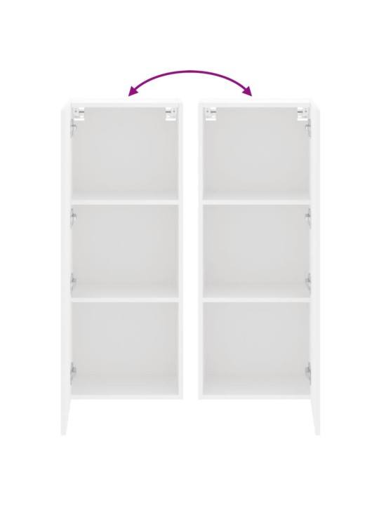 Nástěnná TV skříňka bílá 40,5 x 30 x 102 cm kompozitní dřevo