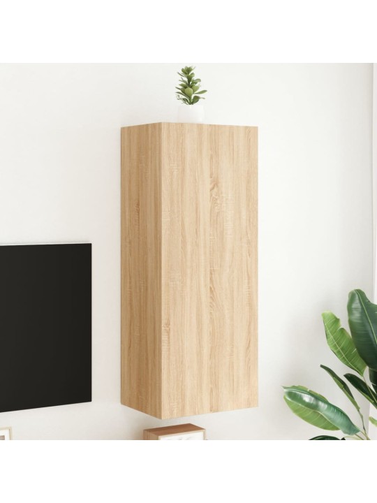 Nástěnná TV skříňka dub sonoma 40,5x30x102 cm kompozitní dřevo