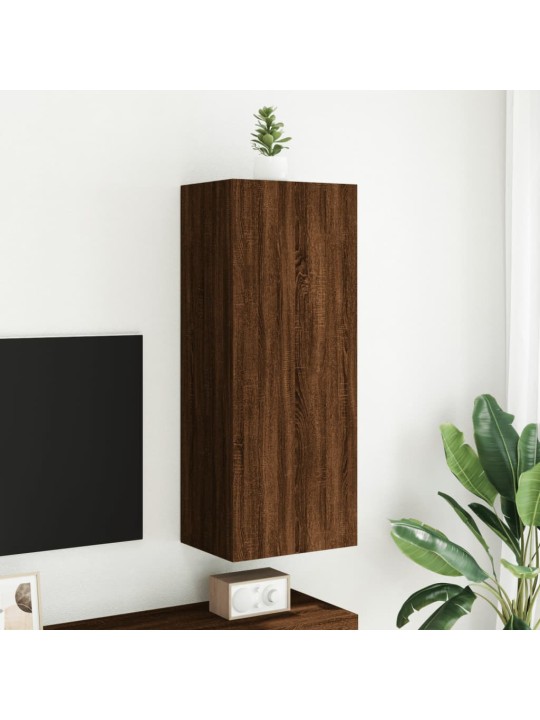 Nástěnná TV skříňka hnědý dub 40,5x30x102 cm kompozitní dřevo