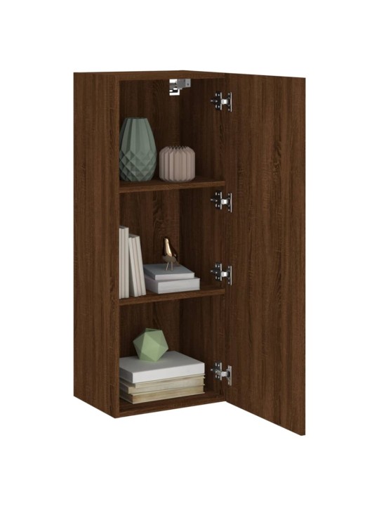 Nástěnná TV skříňka hnědý dub 40,5x30x102 cm kompozitní dřevo