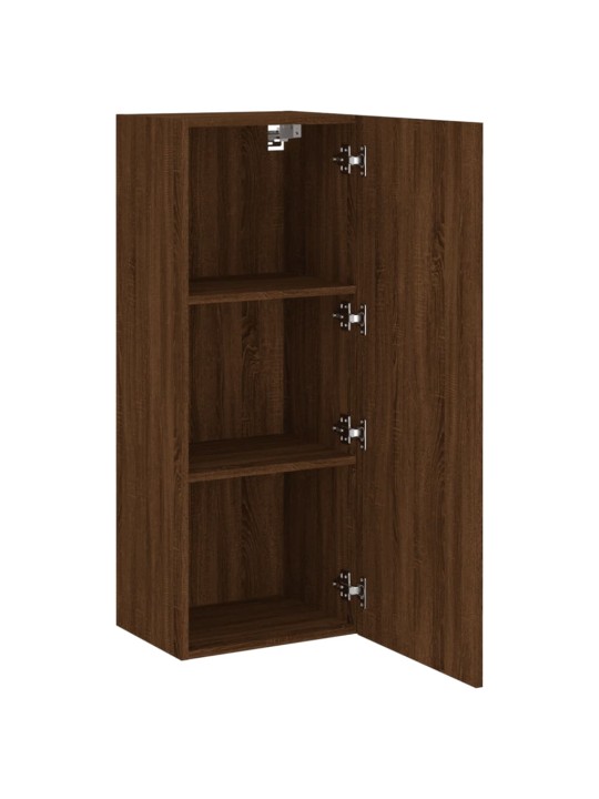 Nástěnná TV skříňka hnědý dub 40,5x30x102 cm kompozitní dřevo