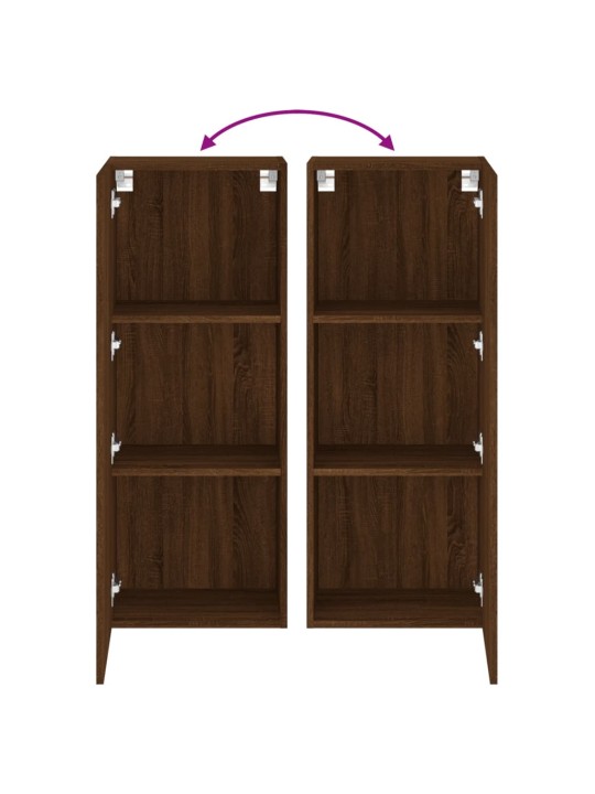 Nástěnná TV skříňka hnědý dub 40,5x30x102 cm kompozitní dřevo