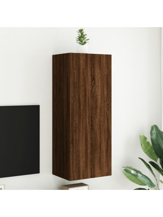 Nástěnná TV skříňka hnědý dub 40,5x30x102 cm kompozitní dřevo
