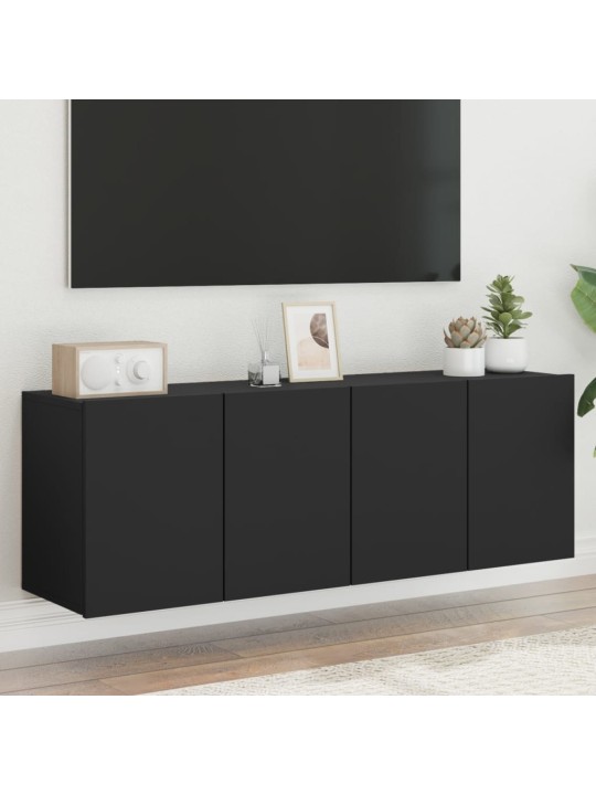 TV skříňky nástěnné 2 ks černé 60 x 30 x 41 cm