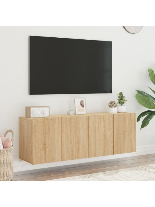 TV skříňky nástěnné 2 ks dub sonoma 60 x 30 x 41 cm